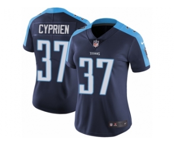 Women's Nike Tennessee Titans #37 Johnathan Cyprien Vapor Untouchable Limited Navy Blue Alternate NFL Jersey