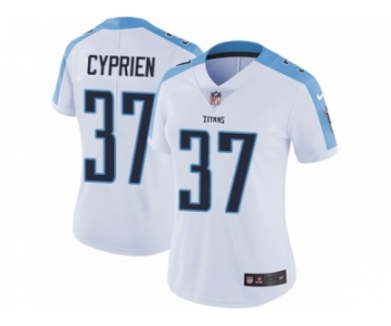 Women's Nike Tennessee Titans #37 Johnathan Cyprien Vapor Untouchable Limited White NFL Jersey