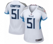 Women's Nike Tennessee Titans #51 Will Compton Game White NFL Jersey