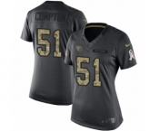 Women's Nike Tennessee Titans #51 Will Compton Limited Black 2016 Salute to Service NFL Jersey