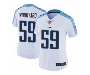 Women's Nike Tennessee Titans #59 Wesley Woodyard Vapor Untouchable Limited White NFL Jersey