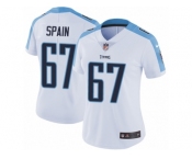 Women's Nike Tennessee Titans #67 Quinton Spain Vapor Untouchable Limited White NFL Jersey