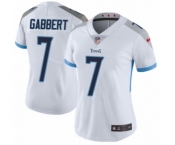 Women's Nike Tennessee Titans #7 Blaine Gabbert White Vapor Untouchable Limited Player NFL Jersey