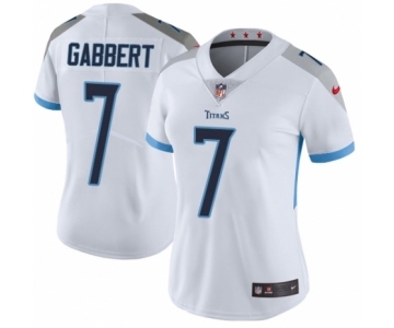 Women's Nike Tennessee Titans #7 Blaine Gabbert White Vapor Untouchable Limited Player NFL Jersey