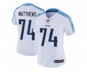 Women's Nike Tennessee Titans #74 Bruce Matthews Vapor Untouchable Limited White NFL Jersey