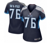 Women's Nike Tennessee Titans #76 Xavier Su'a-Filo Game Navy Blue Team Color NFL Jersey