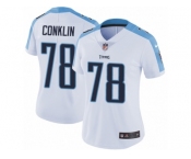 Women's Nike Tennessee Titans #78 Jack Conklin Vapor Untouchable Limited White NFL Jersey