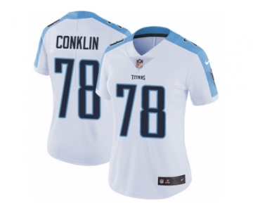 Women's Nike Tennessee Titans #78 Jack Conklin Vapor Untouchable Limited White NFL Jersey
