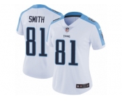 Women's Nike Tennessee Titans #81 Jonnu Smith White Vapor Untouchable Limited Player NFL Jersey