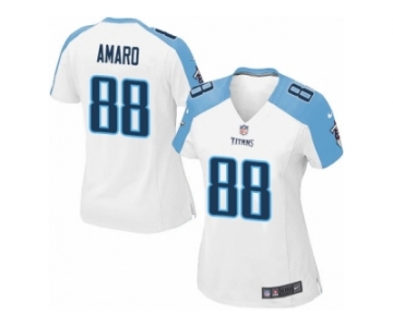 Women's Nike Tennessee Titans #88 Jace Amaro Game White NFL Jersey