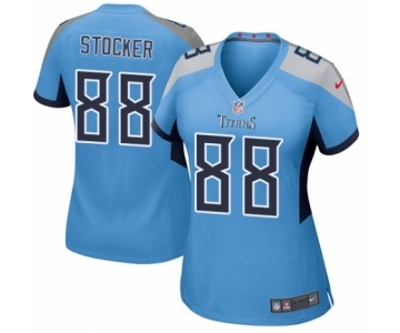 Women's Nike Tennessee Titans #88 Luke Stocker Game Light Blue Alternate NFL Jersey