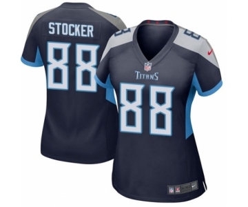 Women's Nike Tennessee Titans #88 Luke Stocker Game Navy Blue Team Color NFL Jersey
