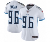 Women's Nike Tennessee Titans #96 Bennie Logan White Vapor Untouchable Elite Player NFL Jersey