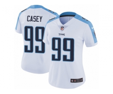 Women's Nike Tennessee Titans #99 Jurrell Casey Vapor Untouchable Limited White NFL Jersey