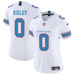 Women's Tennessee Titans #0 Calvin Ridley White 2026 F.U.S.E. Vapor Limited Stitched Football Jersey Women's Tennessee Titans #0 Calvin Ridley White 2026 F.U.S.E. Vapor Limited Stitched Football Jersey