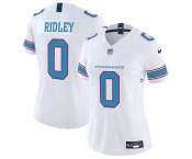 Women's Tennessee Titans #0 Calvin Ridley White 2026 F.U.S.E. Vapor Limited Stitched Football Jersey Women's Tennessee Titans #0 Calvin Ridley White 2026 F.U.S.E. Vapor Limited Stitched Football Jersey