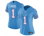 Women's Tennessee Titans #1 Cameron Ward Light Blue 2026 F.U.S.E. Vapor Limited Stitched Football Jersey Women's Tennessee Titans #1 Cameron Ward Light Blue 2026 F.U.S.E. Vapor Limited Stitched Football Jersey