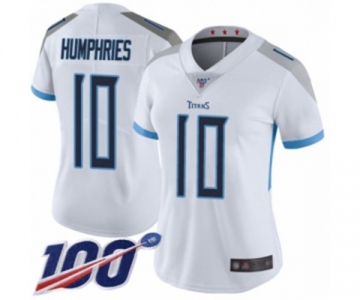 Women's Tennessee Titans #10 Adam Humphries White Vapor Untouchable Limited Player 100th Season Football Jersey