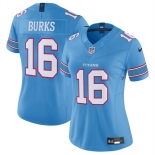 Women's Tennessee Titans #16 Treylon Burks Light Blue 2026 F.U.S.E. Vapor Limited Stitched Football Jersey