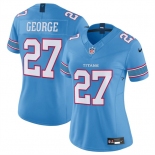 Women's Tennessee Titans #27 Eddie George Light Blue 2026 F.U.S.E. Vapor Limited Stitched Football Jersey