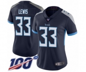 Women's Tennessee Titans #33 Dion Lewis Navy Blue Team Color Vapor Untouchable Limited Player 100th Season Football Jersey