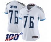 Women's Tennessee Titans #76 Rodger Saffold White Vapor Untouchable Limited Player 100th Season Football Jersey