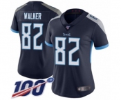 Women's Tennessee Titans #82 Delanie Walker Navy Blue Team Color Vapor Untouchable Limited Player 100th Season Football Jersey