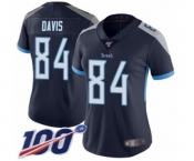 Women's Tennessee Titans #84 Corey Davis Navy Blue Team Color Vapor Untouchable Limited Player 100th Season Football Jersey