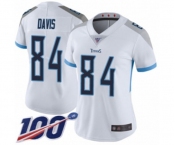 Women's Tennessee Titans #84 Corey Davis White Vapor Untouchable Limited Player 100th Season Football Jersey