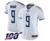 Women's Tennessee Titans #9 Steve McNair White Vapor Untouchable Limited Player 100th Season Football Jersey