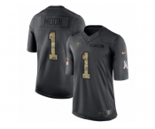 Youth Nike Tennessee Titans #1 Warren Moon Limited Black 2016 Salute to Service NFL Jersey