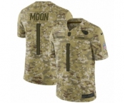 Youth Nike Tennessee Titans #1 Warren Moon Limited Camo 2018 Salute to Service NFL Jersey