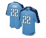 Youth Nike Tennessee Titans #22 Derrick Henry Light Blue Team Color Stitched NFL Elite Jersey