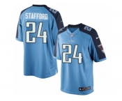 Youth Nike Tennessee Titans #24 Daimion Stafford Limited Light Blue Team Color NFL Jersey