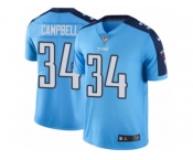 Youth Nike Tennessee Titans #34 Earl Campbell Limited Light Blue Rush NFL Jersey