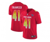Youth Nike Tennessee Titans #41 Brynden Trawick Red Stitched NFL Limited AFC 2018 Pro Bowl Jersey