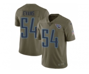 Youth Nike Tennessee Titans #54 Rashaan Evans Olive Stitched NFL Limited 2017 Salute to Service Jersey
