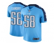 Youth Nike Tennessee Titans #58 Harold Landry Light Blue Stitched NFL Limited Rush Jersey