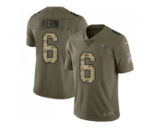 Youth Nike Tennessee Titans #6 Brett Kern Olive Camo Stitched NFL Limited 2017 Salute to Service Jersey