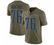 Youth Nike Tennessee Titans #76 Xavier Su'a-Filo Limited Olive 2017 Salute to Service NFL Jersey