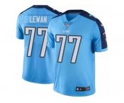 Youth Nike Tennessee Titans #77 Taylor Lewan Limited Light Blue Rush NFL Jersey