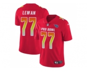Youth Nike Tennessee Titans #77 Taylor Lewan Red Stitched NFL Limited AFC 2018 Pro Bowl Jersey