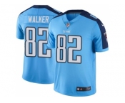 Youth Nike Tennessee Titans #82 Delanie Walker Light Blue Stitched NFL Limited Rush Jersey