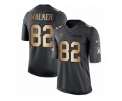 Youth Nike Tennessee Titans #82 Delanie Walker Limited Black Gold Salute to Service NFL Jersey