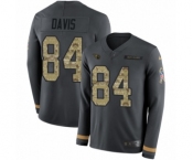 Youth Nike Tennessee Titans #84 Corey Davis Limited Black Salute to Service Therma Long Sleeve NFL Jersey