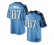Youth Nike Tennessee Titans #87 Jonnu Smith Limited Light Blue Team Color NFL Jersey