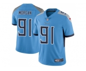 Youth Nike Tennessee Titans #91 Derrick Morgan Light Blue Team Color Stitched NFL Vapor Untouchable Limited Jersey