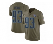 Youth Nike Tennessee Titans #93 Kevin Dodd Limited Olive 2017 Salute to Service NFL Jersey