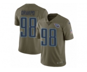 Youth Nike Tennessee Titans #98 Brian Orakpo Limited Olive 2017 Salute to Service NFL Jersey