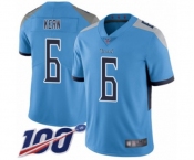 Youth Tennessee Titans #6 Brett Kern Light Blue Alternate Vapor Untouchable Limited Player 100th Season Football Jersey